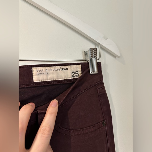 Rag and Bone skinny jeans with lots of stretch in fab deep purple colour—size 25 - Picture 3 of 12
